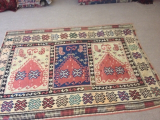 Size 220x130 Kilim with saf design                           