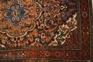 Persian Borchalu carpet, c. 1920. 5'1" x 3'5". Good color, uneven pile. Floor-ready with no major damage.                