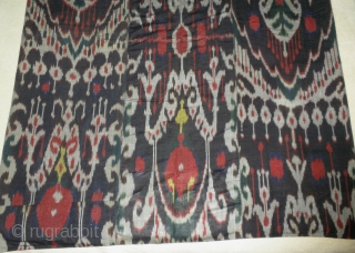     

   This is a beautiful old 19th. century Tajik 
   Ikat panel, measuring 45" wide by 76" long.
   The ikat panel is  ...