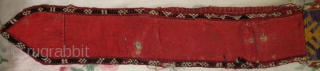 Here is very special Laki embroidery from the 2nd. Half of the 19th. Century.  This is a beautiful Laki hair cover measuring (the embroidered part only) 26" long and 3" wide  ...