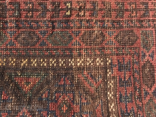 Baluch 19th Century with silky wool. 2’6” x 2’8”                        