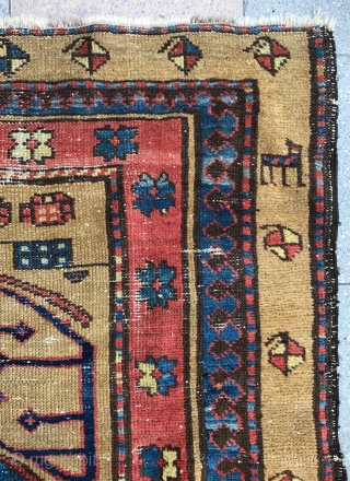 Beautiful Shahsevan pile Rug, Circa 19th Century from NW Persia, 
Some times so called Sarab or Bakhshayish but this is a nomadic carpet around Sarab district woven by Shahsevans.
Good dyes ! nice  ...