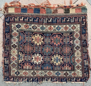 Very Charming Shahsevan bag face ! great old pattern and Border . 
condition as these photos , please don't ask for more photos ,  just buy it 1500 euro+shipping from Paris.  ...