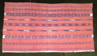 September Sale : Pretty flat weaves Chuval ! Wool and cotton !
Warp is wool. 
Size : 110x59cm
Circa : 1870/80              