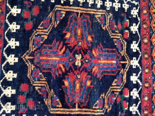 September sale : 
Charming South Persian Nomadic bag face ( Afshar ! )
With Turkic culture's Tulips… very fine rug .
Old.             