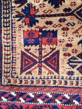 September sale : A nice wool Prayer Baluch rug ( Iran Part ) 
Circa : End 19th.
condition : Good , Never repaired .          