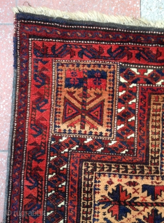 September sale : A nice wool Prayer Baluch rug ( Iran Part ) 
Circa : End 19th.
condition : Good , Never repaired .          