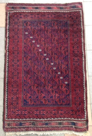 A very charming Baluch Rug with a nice pile and wool. 
Size : 149x92 , Price : 500 euro + Shipping ! 
Please don't ask me more photos ! Thanks.   