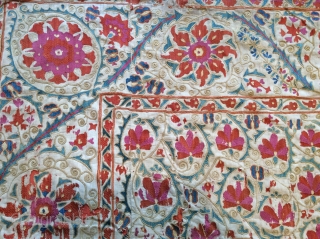 Embroidered Uzbek 1850, 2.37x1.70     SOLD SOLD SOLD                      