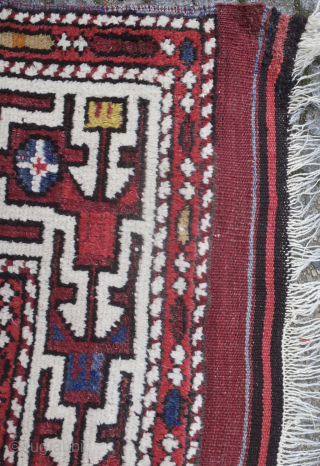 Bergama rug 260 cm x 188 cm early 20th century, very good condition, one corner repaired and one fold-wear repair well blended.           