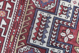 Bergama rug 260 cm x 188 cm early 20th century, very good condition, one corner repaired and one fold-wear repair well blended.           