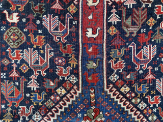 Qashquai rug circa 1900 size 280x135 cm in very good condition                      