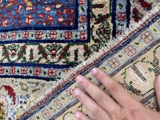 A silk siwas prayer rug                            