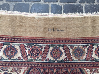 Sarab dated in three places 1315 Hijri camel hair 
good condition size 380x210 cm                   