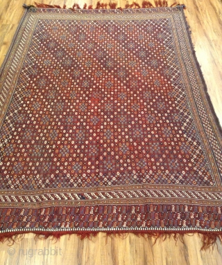 Antique Persian Tribal Afshar sumak very good condition vegetable colors Size  250x180                    