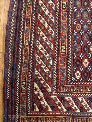 Antique Persian Tribal Afshar sumak very good condition vegetable colors Size  250x180                    