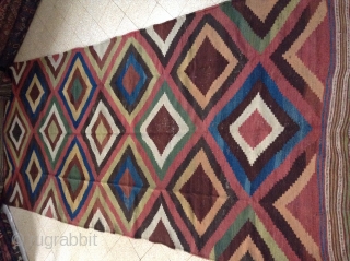 Antique Kilim. Natural colors  and good condition  wool  on wool. 
Size. [320x130]                  