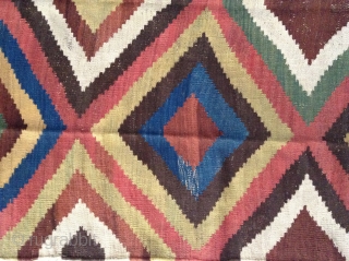 Antique Kilim. Natural colors  and good condition  wool  on wool. 
Size. [320x130]                  