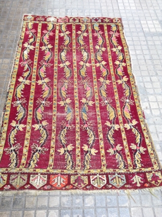 Antique Anatolian Size 175x105, some synthetic color.                          