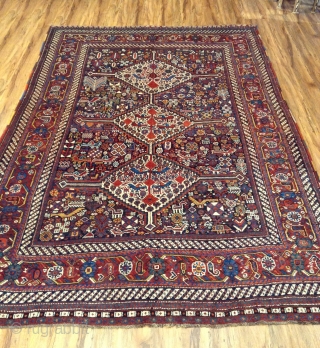 Antique Khamseh good condition .
Size 225 x155                          