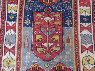 Caucasian or Anatolian yastic 19th.
Full pile in good condition.size 115x83                       