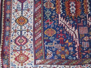 Shakarlu rug .19th all vegetable dyes.
in very good condition.size.310x160                        