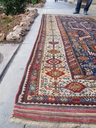 Shakarlu rug .19th all vegetable dyes.
in very good condition.size.310x160                        