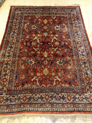 Heriz silk rug 19th
Size 190x135                            