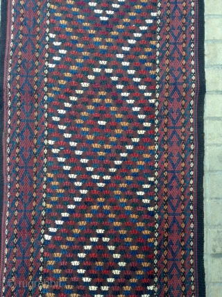 Turkmen Yomud flat weave Sumac Tent Band 19th
Sizes 13 35x50                       