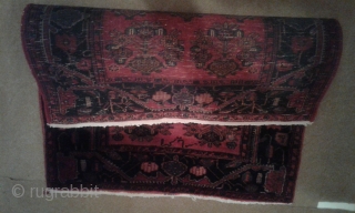 On offer is a kurdish-bidjar rug with unique pattern.
Material:wool on cotton
Dye colour
Size:90cm*80cm
The name of the last king of iran is knotted on the rug:آریامهر         
