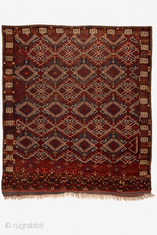 Ersari/Beshir Engsi Rug, Turkmenistan, 19th century, 165 x 142 cm (No.29382)                      