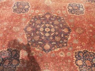 Antique agra oriental rug purchased from the estate of a prominent late writer in NH. It needs lots of work.  It's a palace size  17x9. Some dry spots and more  ...