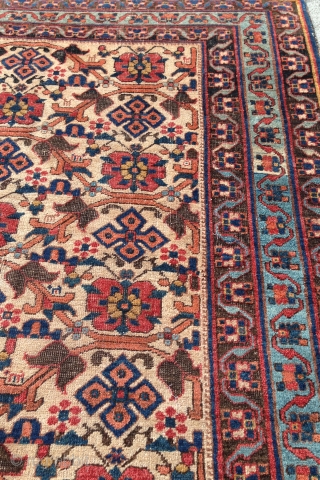 A beautiful Afshar with a scattered Mina Khani design. From the late 19th century, measures out to 4-2 x 5-11 ft. Some minor repairs, as can be seen in the photos provided.  ...