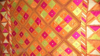  Phulkari From Punjab, very rare pattern.                          