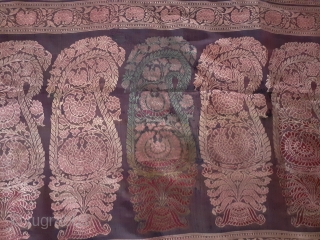 Textile from Bengal,India, balucha saree,
19c, 172 x 43 inch                        