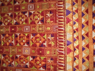 Phulkari from West (punjab), India.                            