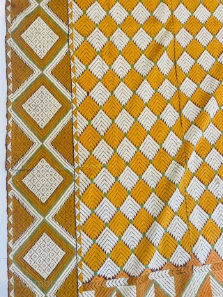 Antique Rare phulkari bagh from Punjab, India                          