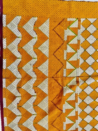 Antique Rare phulkari bagh from Punjab, India                          