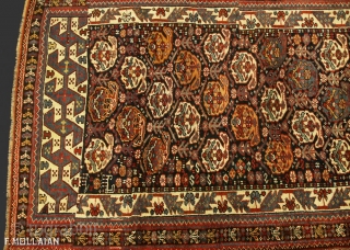 Antique Persian Shahsavan Runner Rug, ca. 1900
270 × 95 cm (8' 10" × 3' 1")
Very good condition                