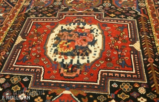 Antique Persian Bakhtiari Rug, ca. 1940
207 × 155 cm (6' 9" × 5' 1")                   