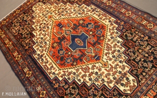 Antique Persian Senneh Rug, 1900-1920
150 × 110 cm (4' 11" × 3' 7")
                    