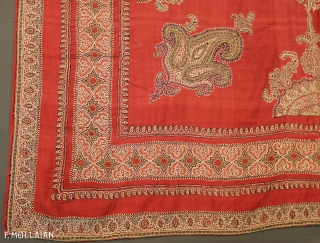 Antique Persian Kerman Textile, 1880-1900
203 × 160 cm (6' 7" × 5' 2")


Origin: Persia
Material: Cotton, Wool
Production Style: Handmade
               