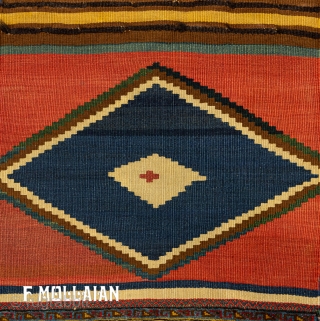 Antique Persian Kashkai (Qshqay) Sella Rug, ca. 1900

210 × 63 cm (6' 10" × 2' 0")

                 