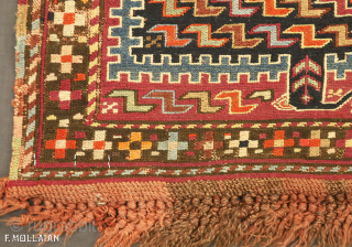 Antique Caucasian Sumak Sileh Runner, ca.1880 | Contact: info@mollaianrugs.com | 337 × 118 cm (11' 0" × 3' 10")              