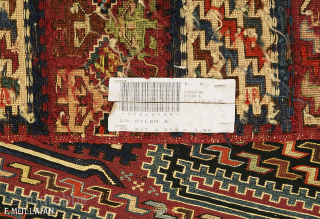 Antique Caucasian Sumak Sileh Runner, ca.1880 | Contact: info@mollaianrugs.com | 337 × 118 cm (11' 0" × 3' 10")              