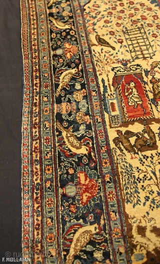 This is an Antique Persian Tehran Rug, ca. 1920
227 × 142 cm (7' 5" × 4' 7")

                