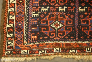 Baluch Antique Persian Rug, 1900-1920

160 × 85 cm (5' 2" × 2' 9")
                    
