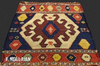 Pair of Antique Persian Shahsavan Rugs, 1880-1900

53 × 52 cm (1' 8" × 1' 8")                  