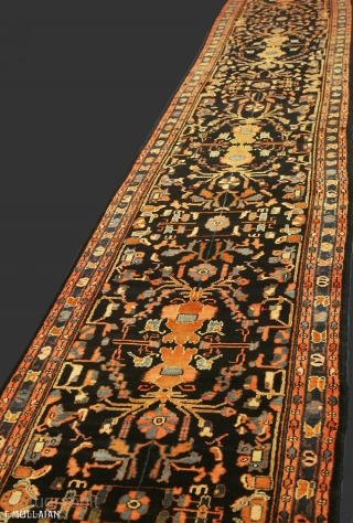 Amazing Antique Persian Lilian Runner, ca. 1900,


530 × 92 cm (17' 4" × 3' 0")                  