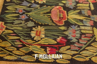 Multi-color Foral Rollakan Swedish Textile, 1900-1920,
37 × 36 cm (1' 2" × 1' 2"), 

For fast and quick reply send us a message Via WhatsApp: 0039 388 498 6057 or Via email:  ...